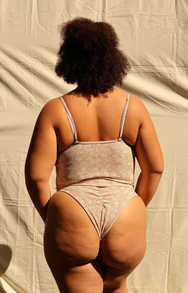 tai swim chelsea top and emma bottom in tako animal print spring bikinis from oahu kailua hawaii