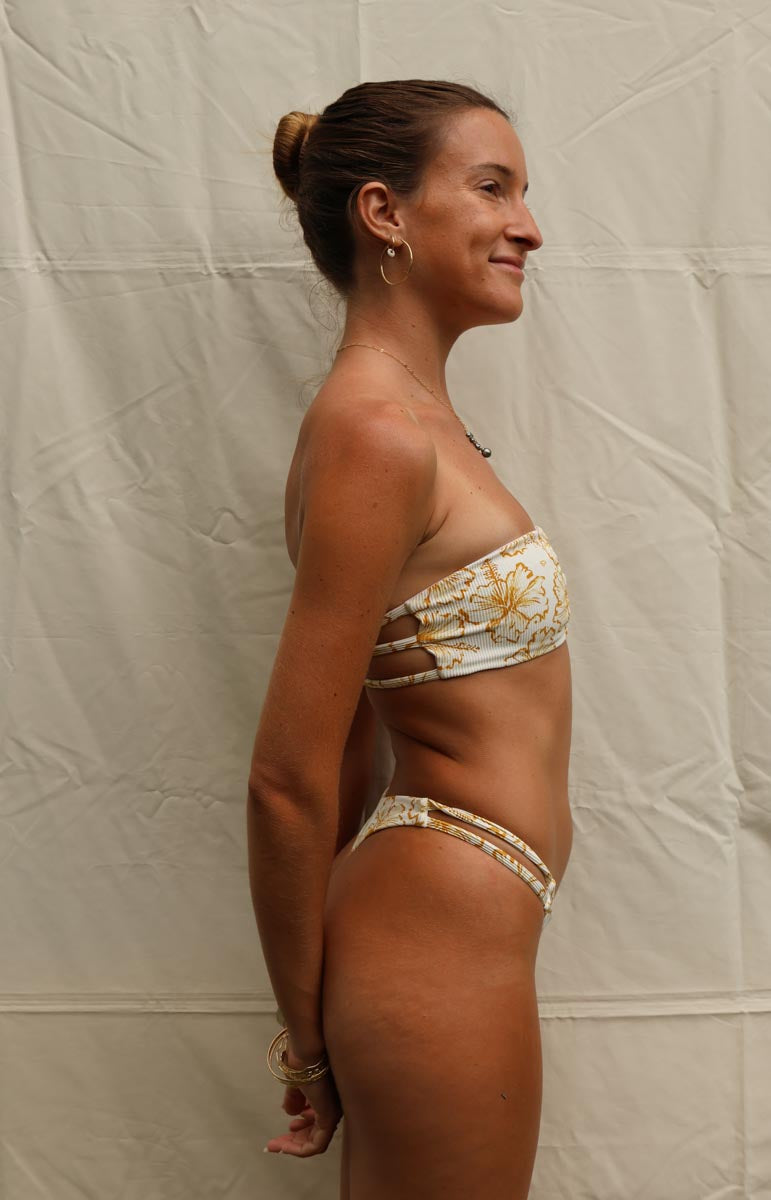 tai swim devin bottom in waimea floral hibiscus bikini from oahu kailua hawaii