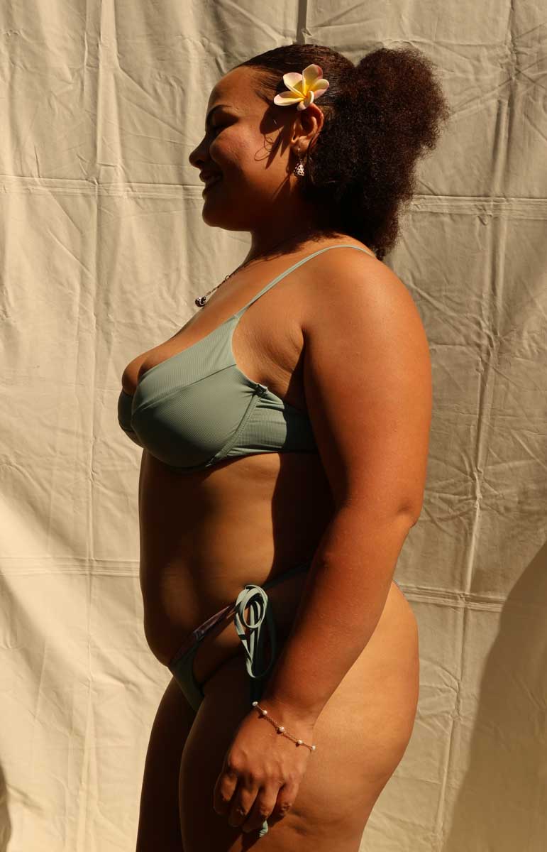tai swim jade top in fern green swimwear bra top supportive bikini top for bigger busts