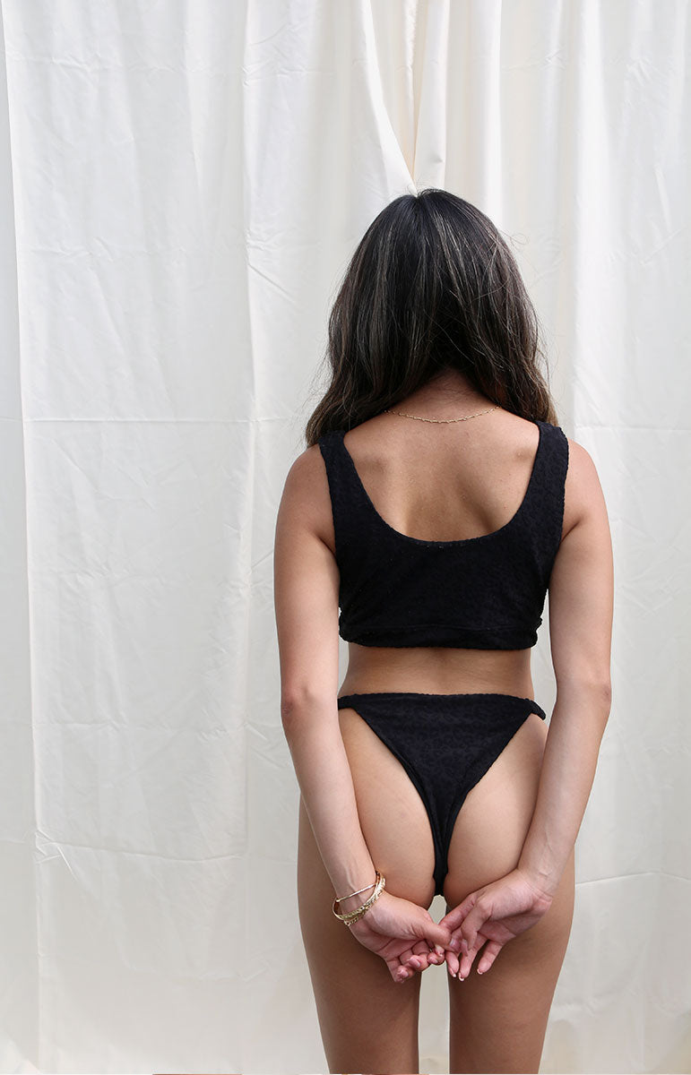tai swim co krista top in hiwahiwa black sustainable cheeky sporty black bikini tops size inclusive animal print flirty cheeky supportive swimwear sets
