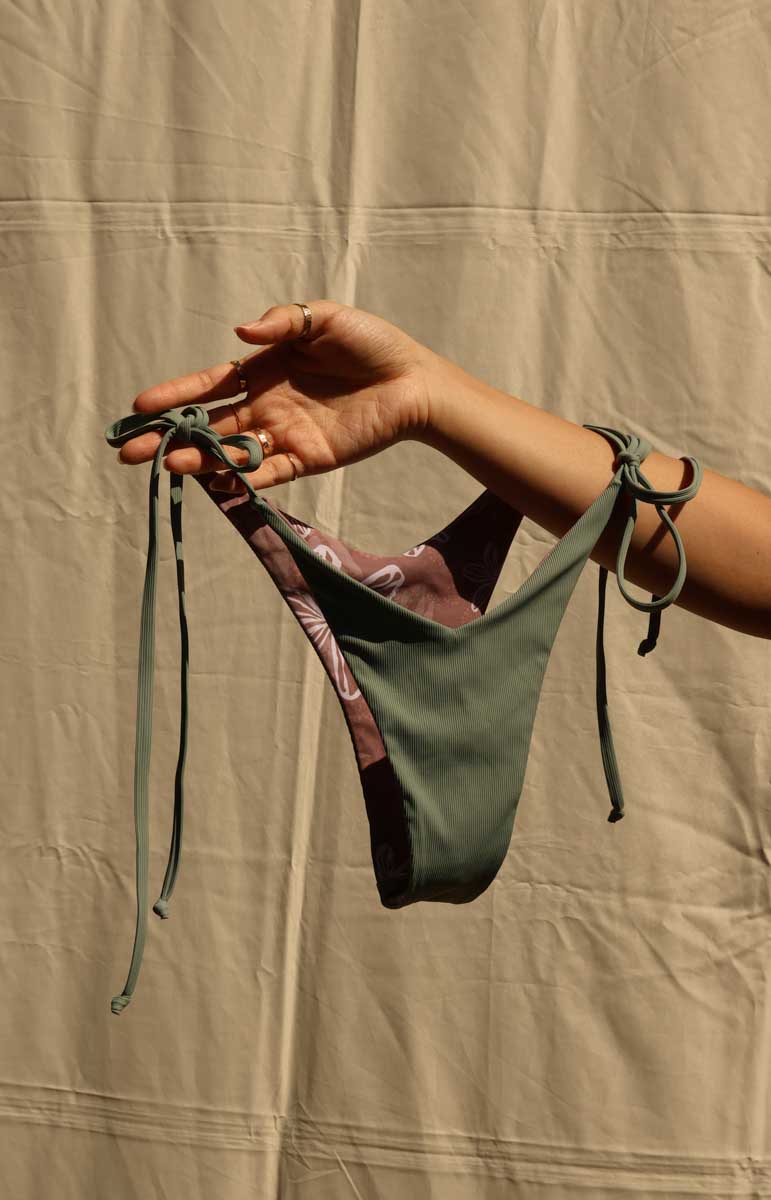 tai swim rhia cheeky v cut bottom from oahu side tie adjustable stringy bottom